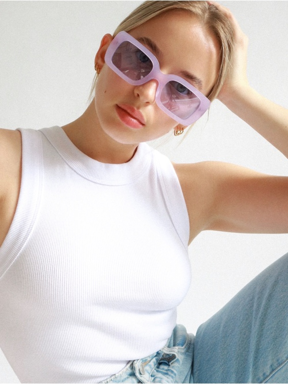 NWT RAIE Aries Sunglasses in Lavender